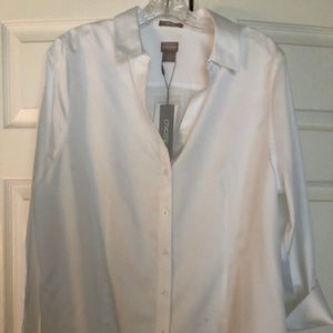 Chicos White Button Down Blouse